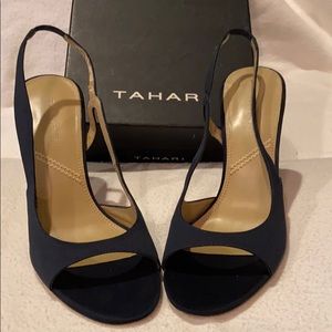 Tahari sling back heeled sandals